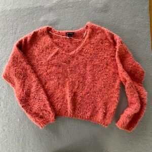 Wild Fable cropped fuzzy sweater NWOT